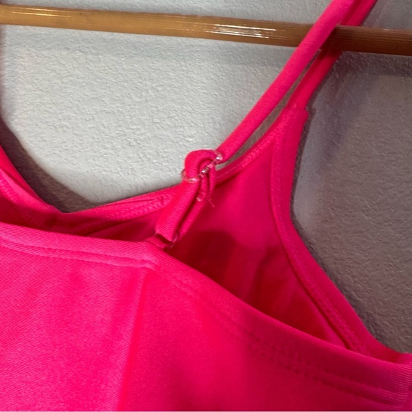 New Kids Art Class Hot Pink Large (10/12) One Piece Swimsuit Adjustable Straps - Picture 10 of 15